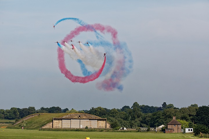 Red Arrows Tornado over RAF Cosford
