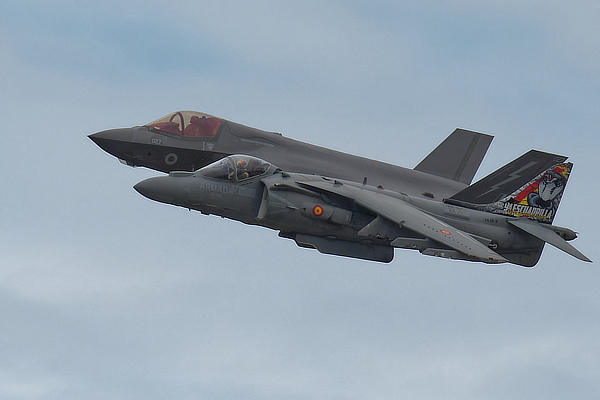 F-35 and Spanish Navy Harrier