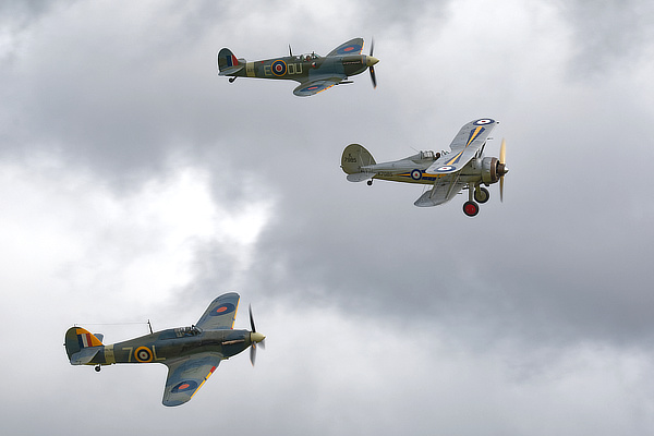 Gladiator, Spitfire and Hurricane 