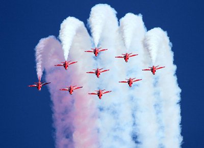 Red Arrows at Airbourne