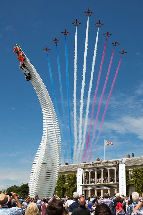 Red Arrows at Festival of Speed, 2015