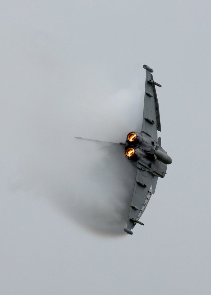 Typhoon, hidden by the weather on Thursday, could be seen on Sunday