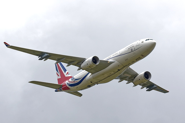 Airbus A330 Voyager 'Vespina' flypast
