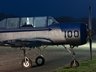 Yak 52 during nightshoot
