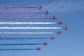 Red Arrows flypast