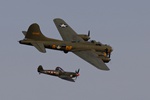 Sally B and Spitfire 1245