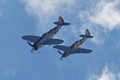 Republic P-47 Thunderbolt  with North American P-51 Mustang 2173